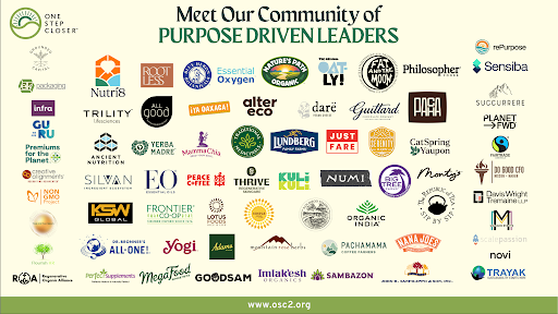 Collage of logos representing OSC's community of purpose driven leaders